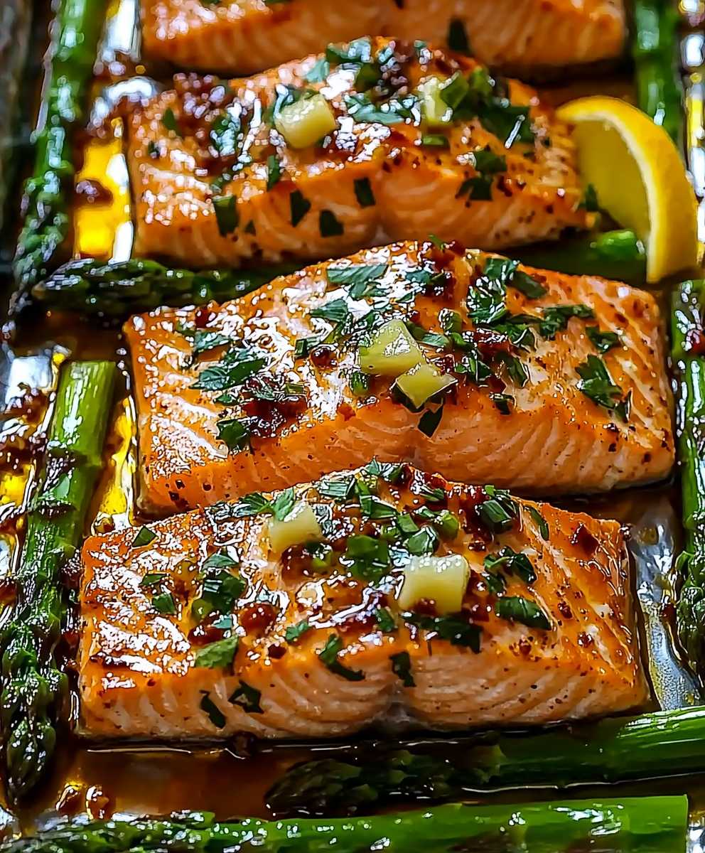 Baked Salmon with Asparagus