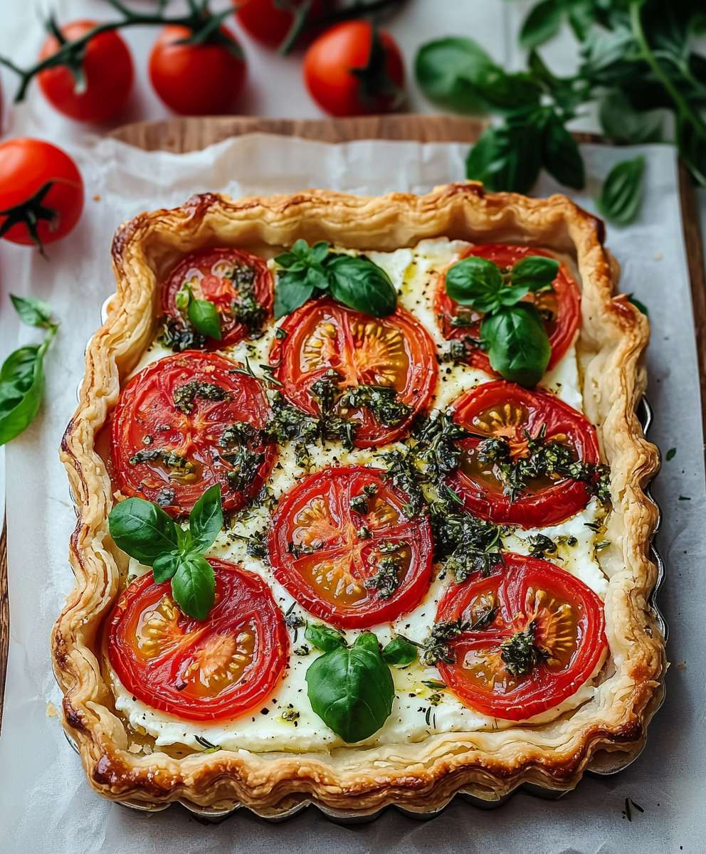 Herbed Ricotta Tomato Tart