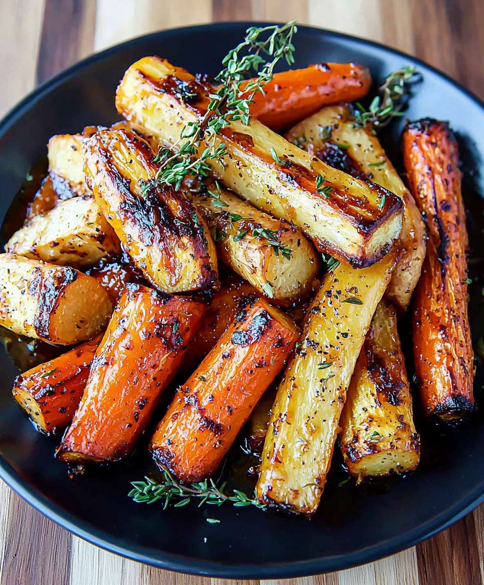 Honey Roasted Carrots Parsnips