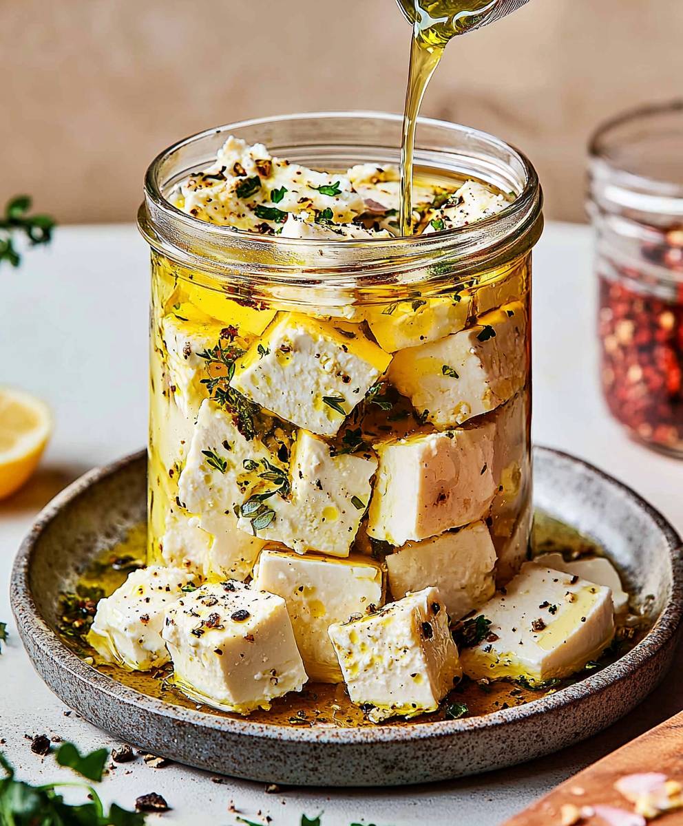 Marinated Feta Cheese