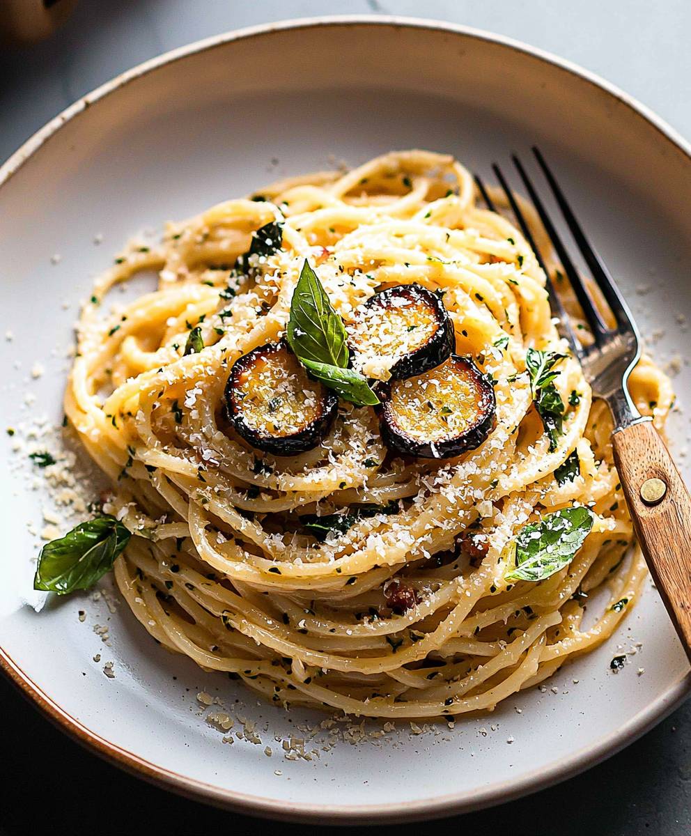 Spaghetti alla Nerano dish
