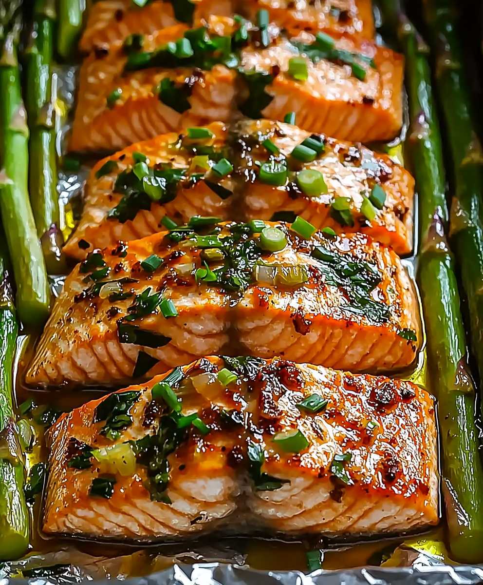 Baked Salmon with Asparagus