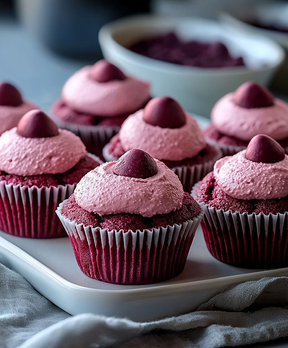 Pink Velvet Cupcakes