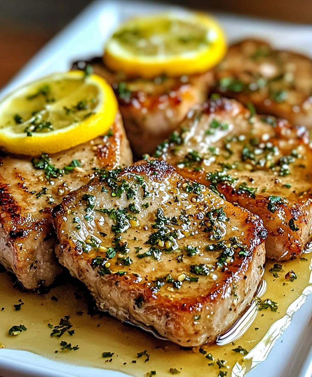 Lemon Butter Pork Chops