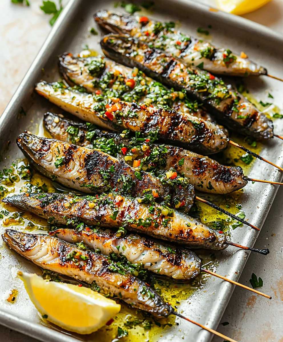 Grilled Sardines with Chile Sauce