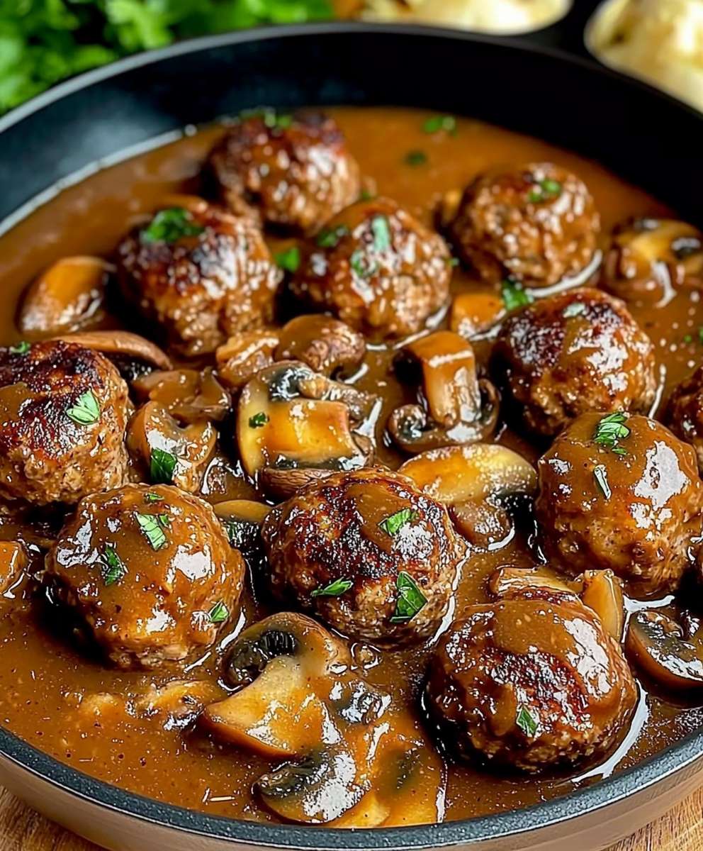 Gourmet Meatballs Mushroom Sauce