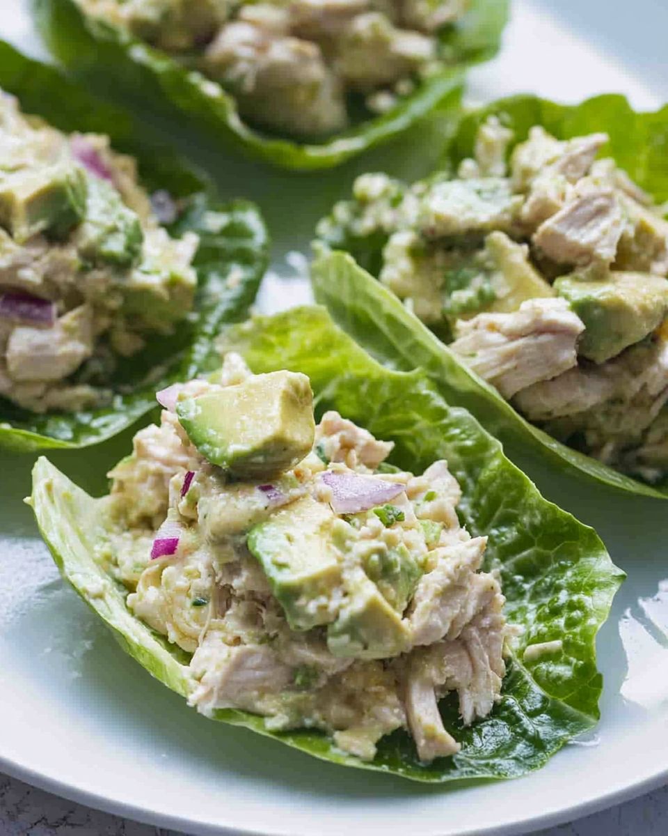 Avocado Chicken Salad Wraps