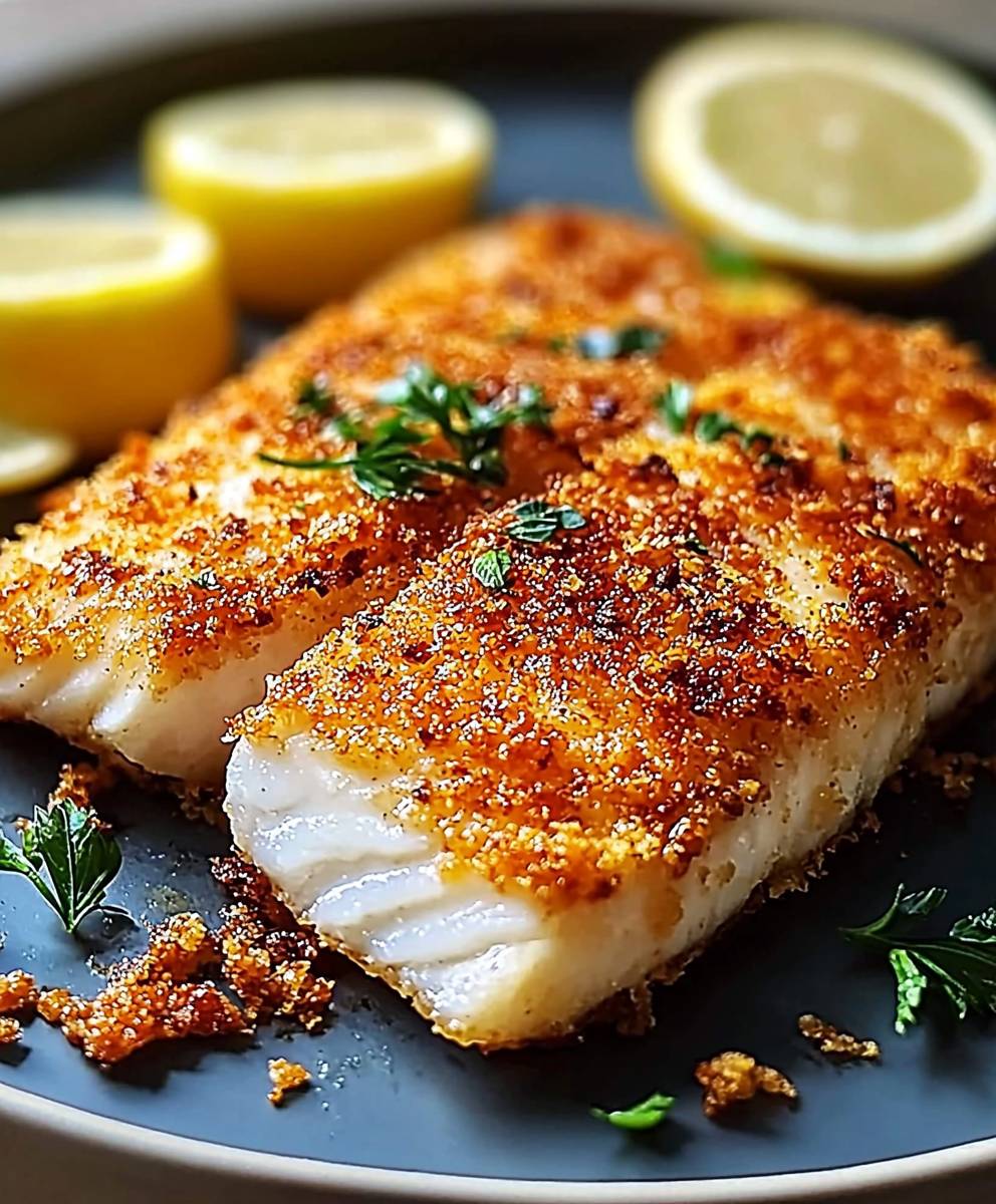 Crispy Parmesan Crusted Fish