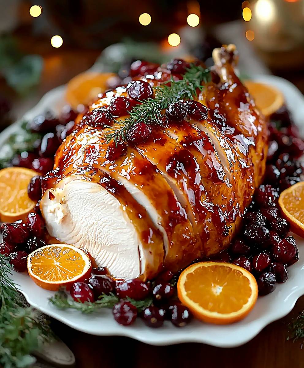Cranberry Orange Glazed Turkey