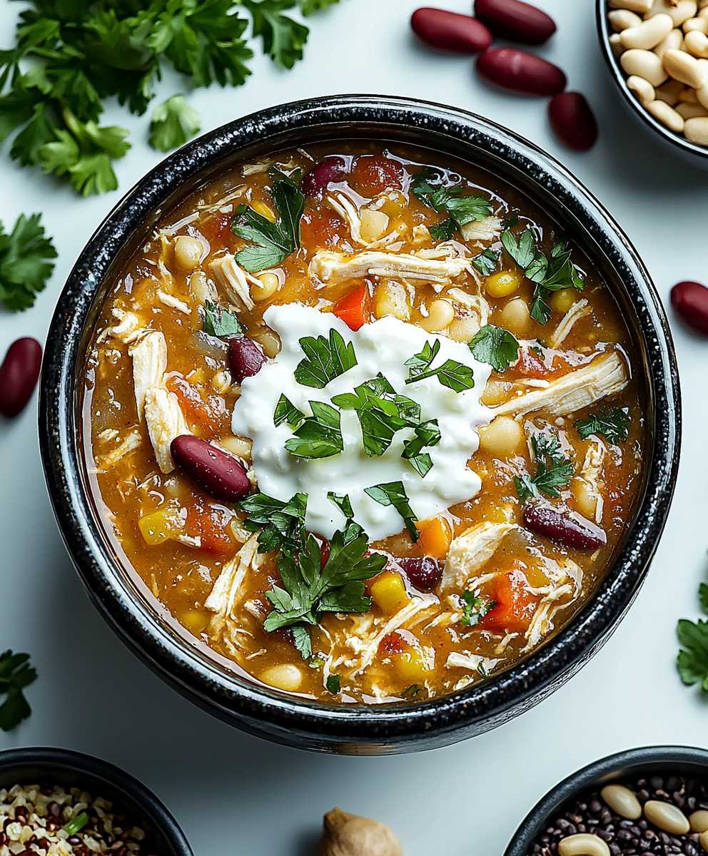 Healthy White Chicken Chili