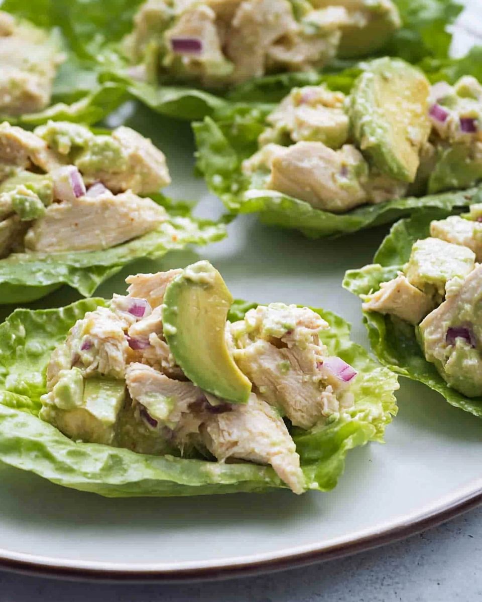 Avocado Chicken Salad Wraps