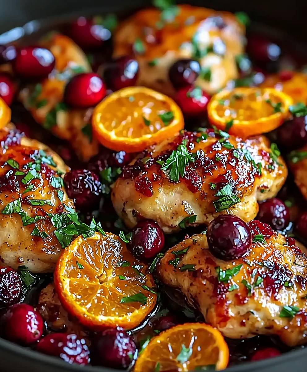Cranberry Orange Chicken Dish
