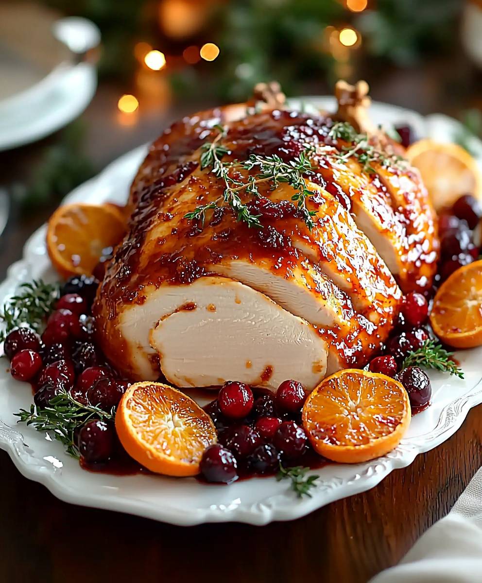 Cranberry Orange Glazed Turkey