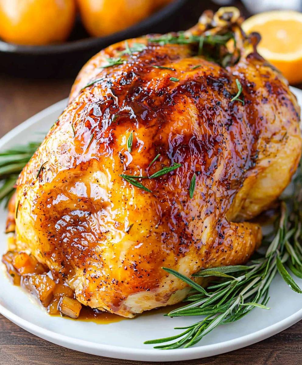 Rosemary Apricot Glazed Turkey