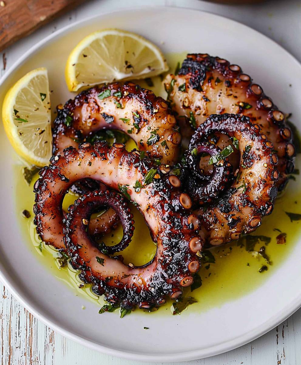 Grilled Octopus Greek Style