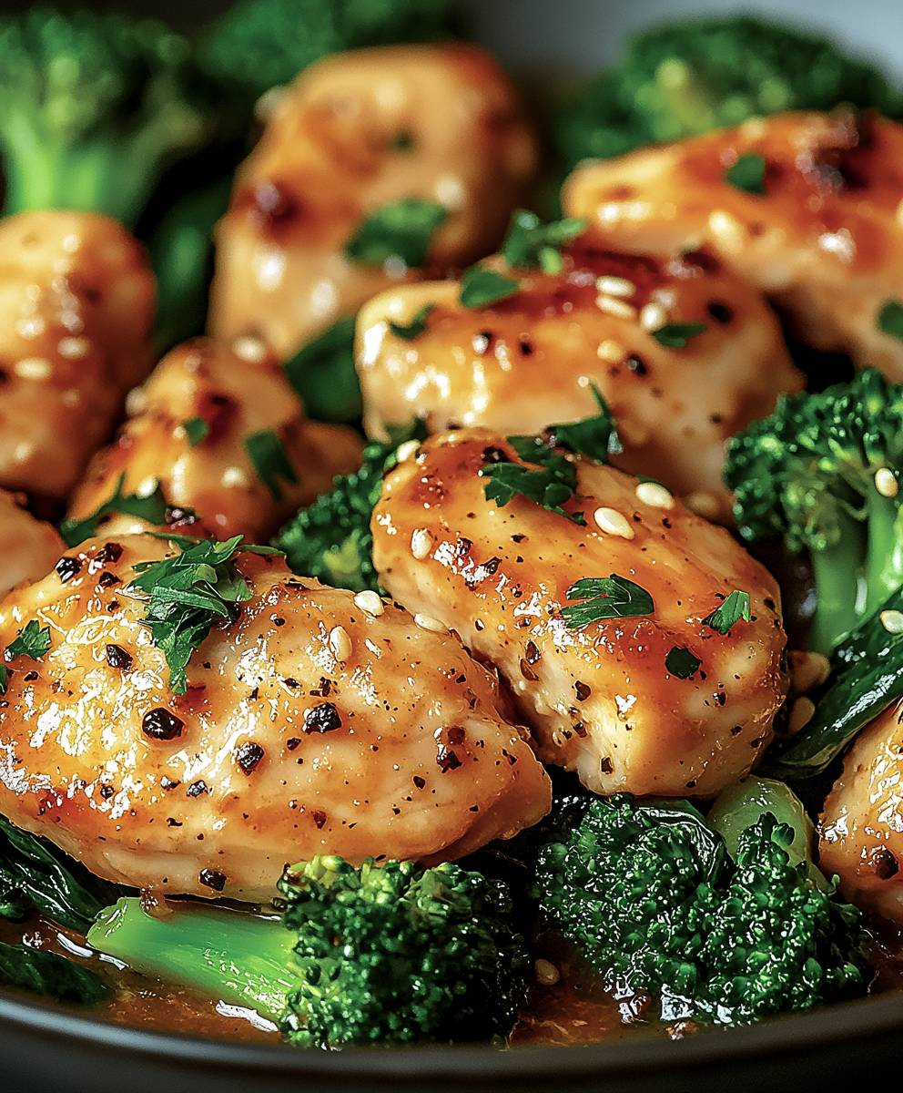 Garlic Chicken Broccoli Spinach