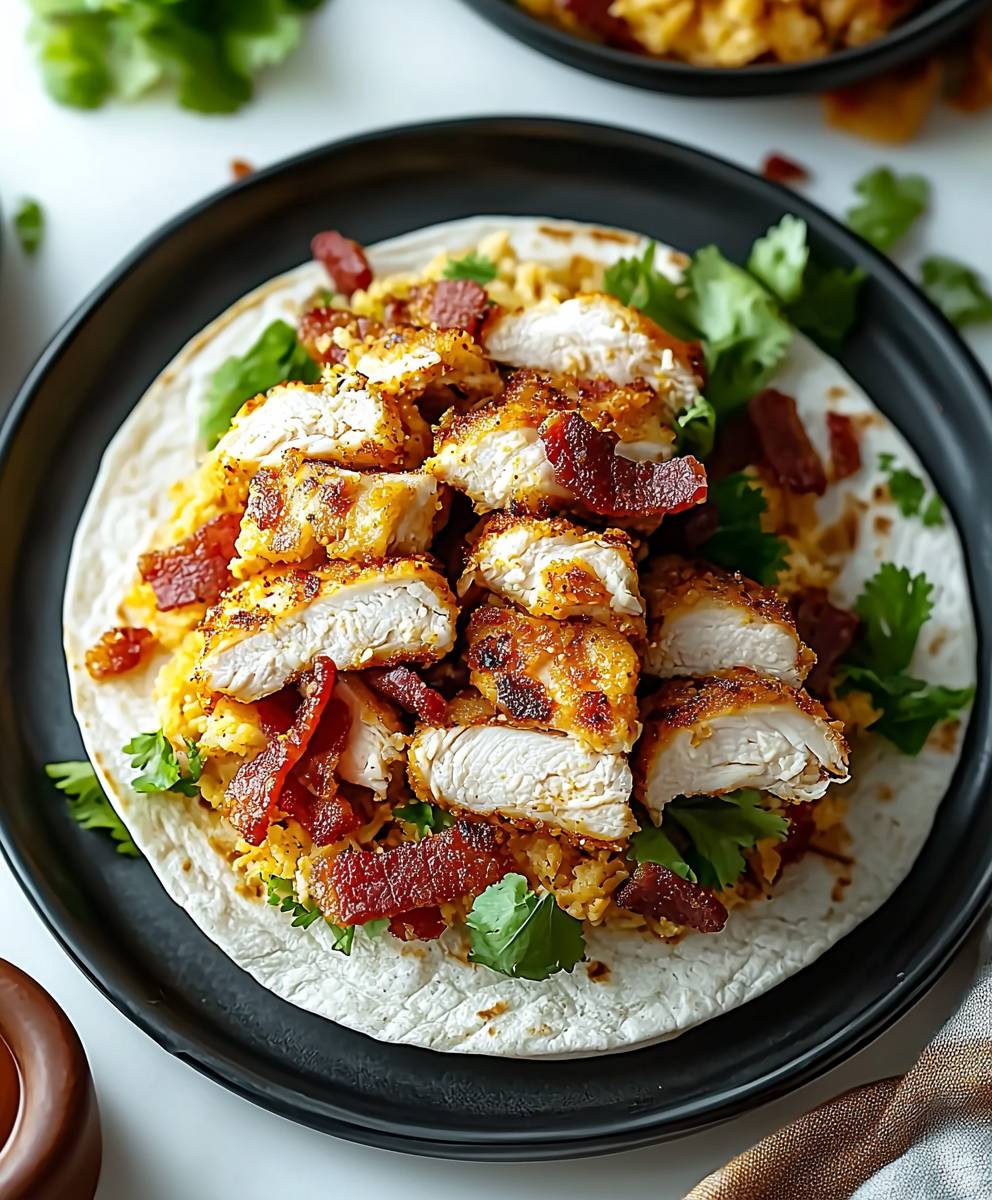 Crispy Chicken Bacon Wrap
