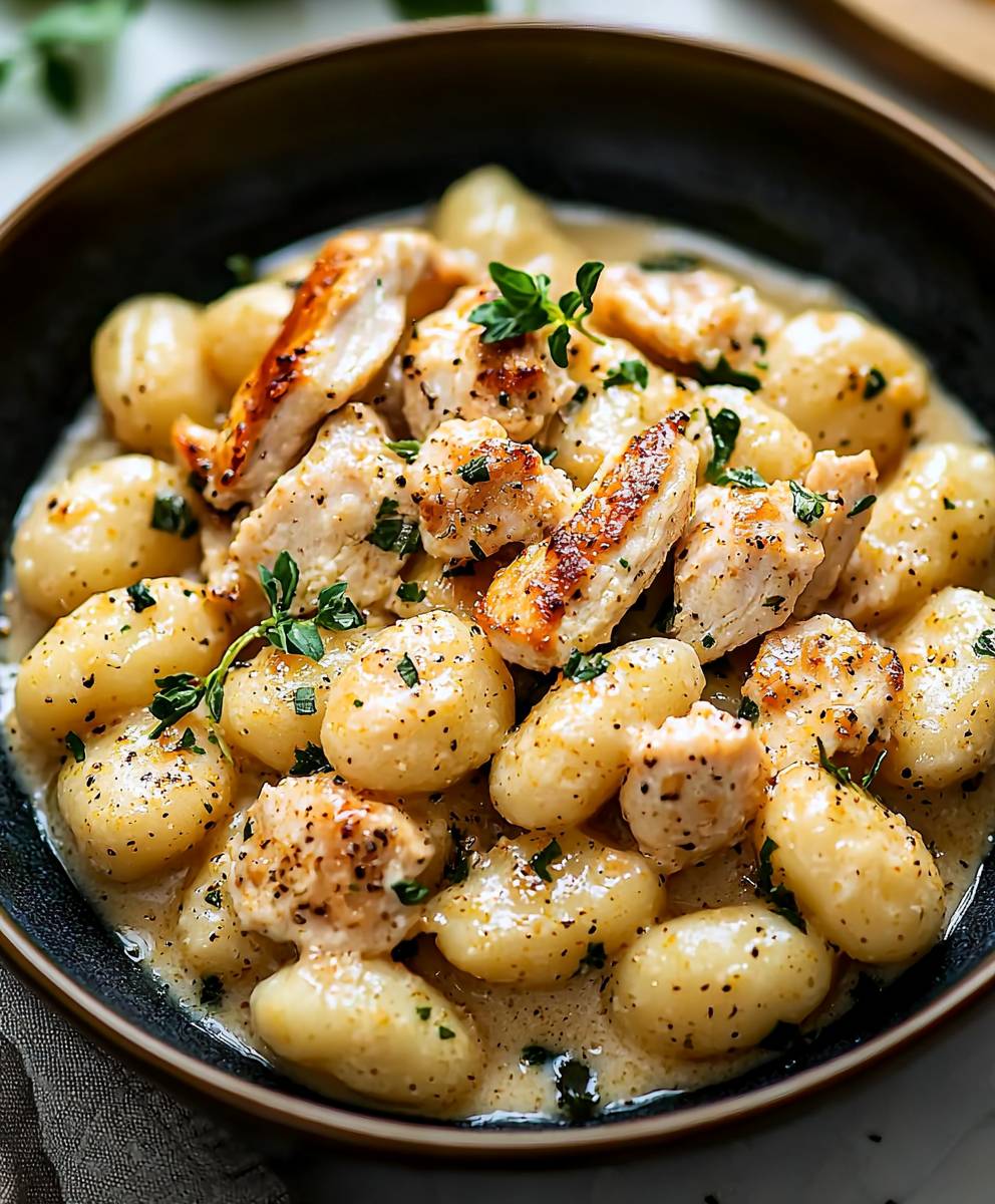 Garlic Chicken Gnocchi