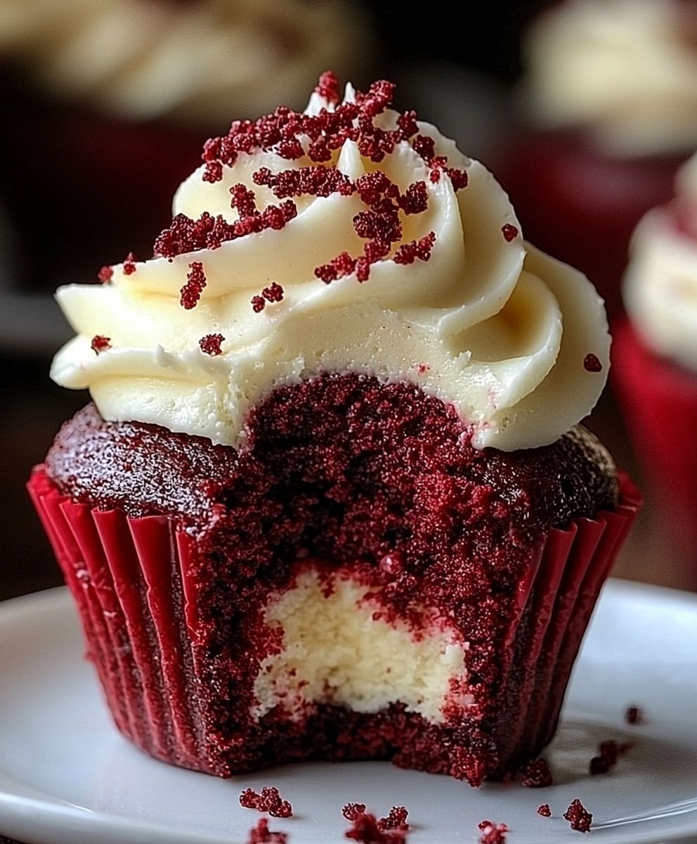 Red Velvet Cheesecake Cupcake
