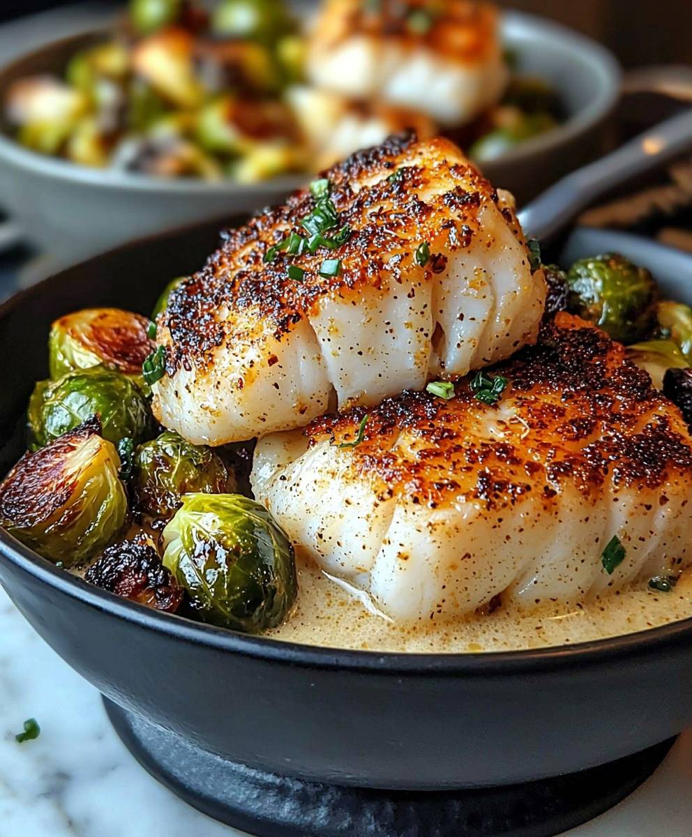 Lemon Garlic Butter Cod Bowls