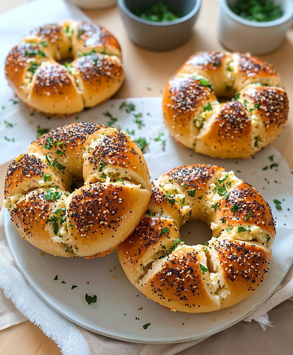 Cream Cheese Garlic Bagel