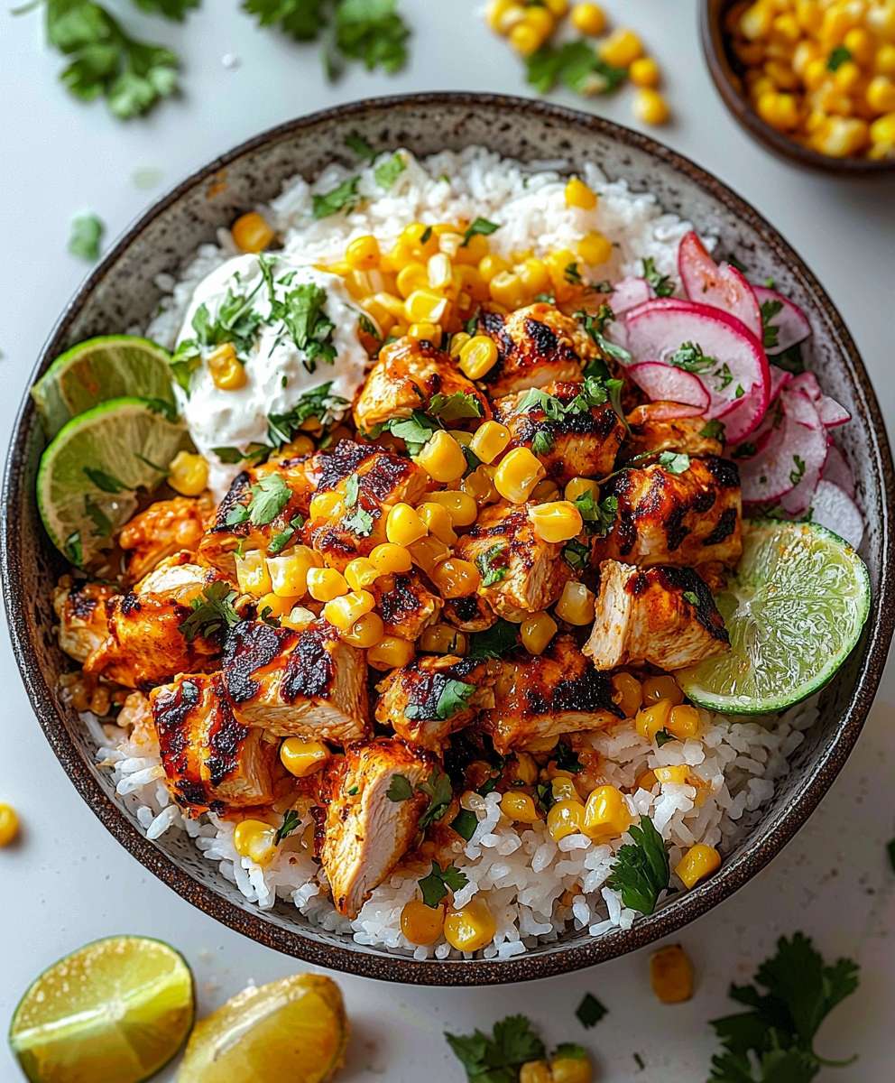 Street Corn Chicken Bowl