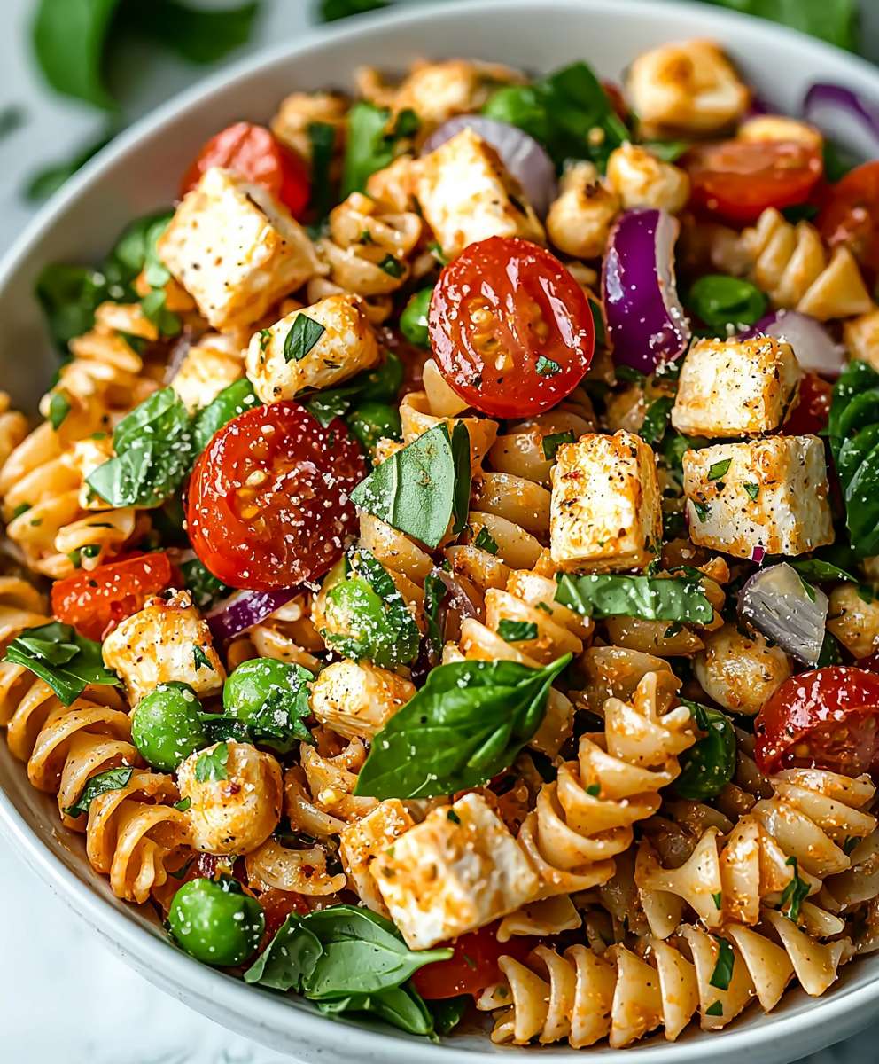 High Protein Pasta Salad