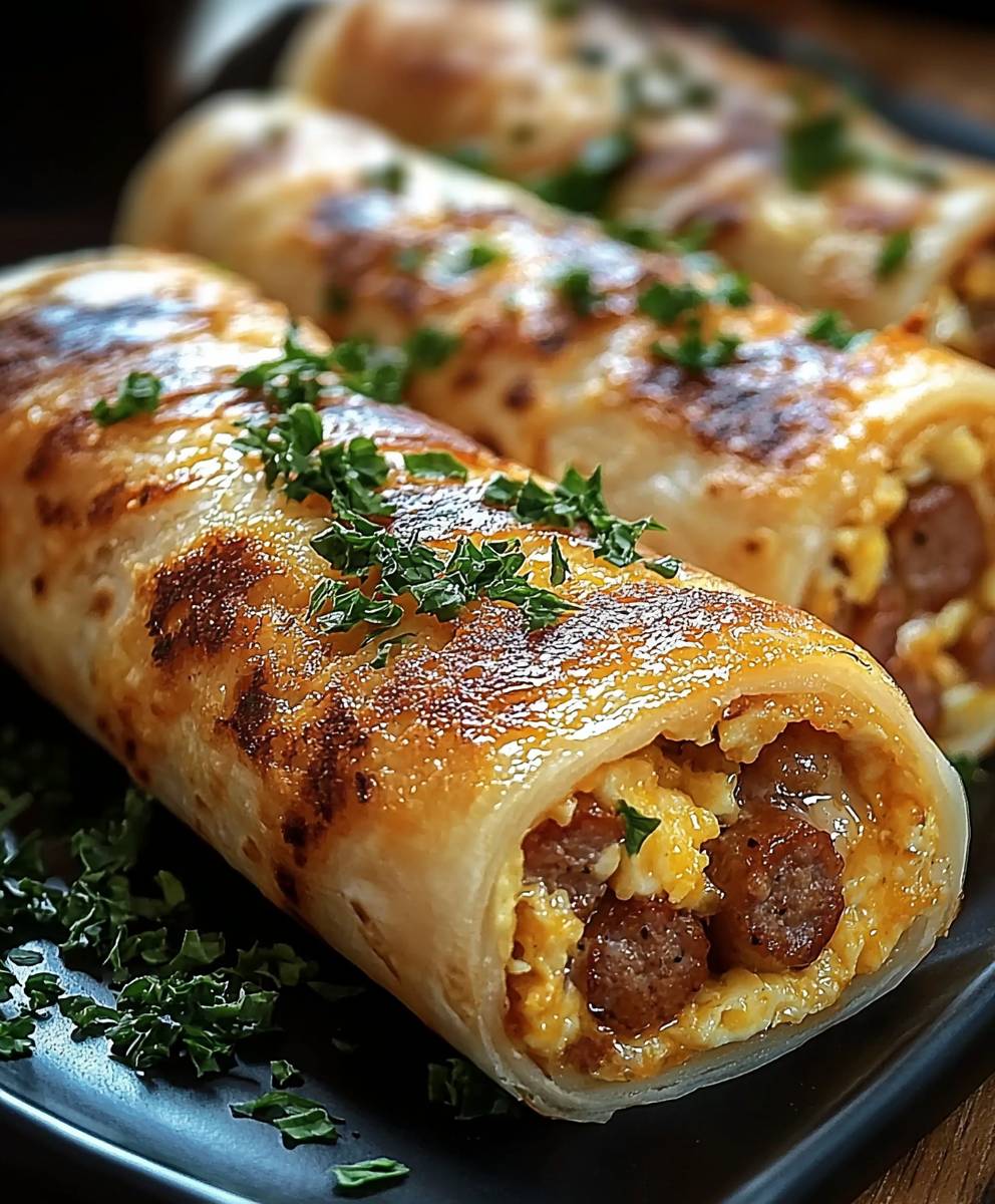Sausage Egg Cheese Breakfast Roll-Ups