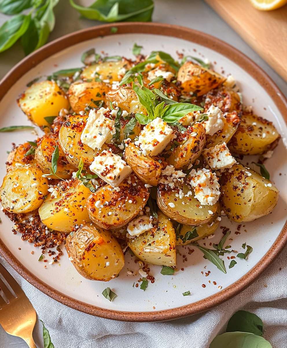 Baked Feta Potatoes
