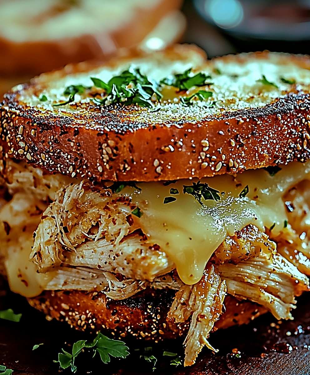 Cheesy Chicken Garlic Bread