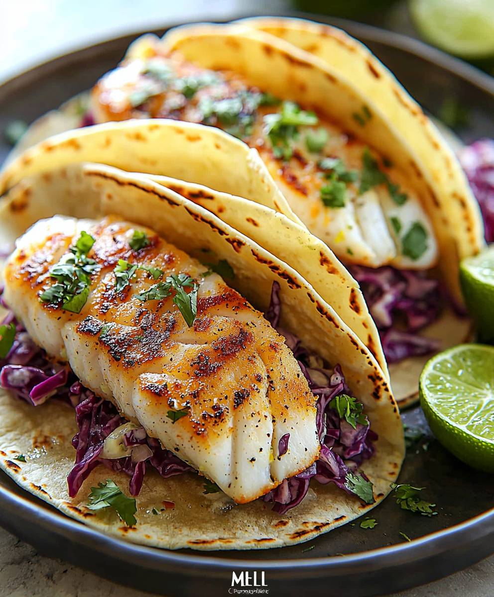 Fish tacos cabbage slaw