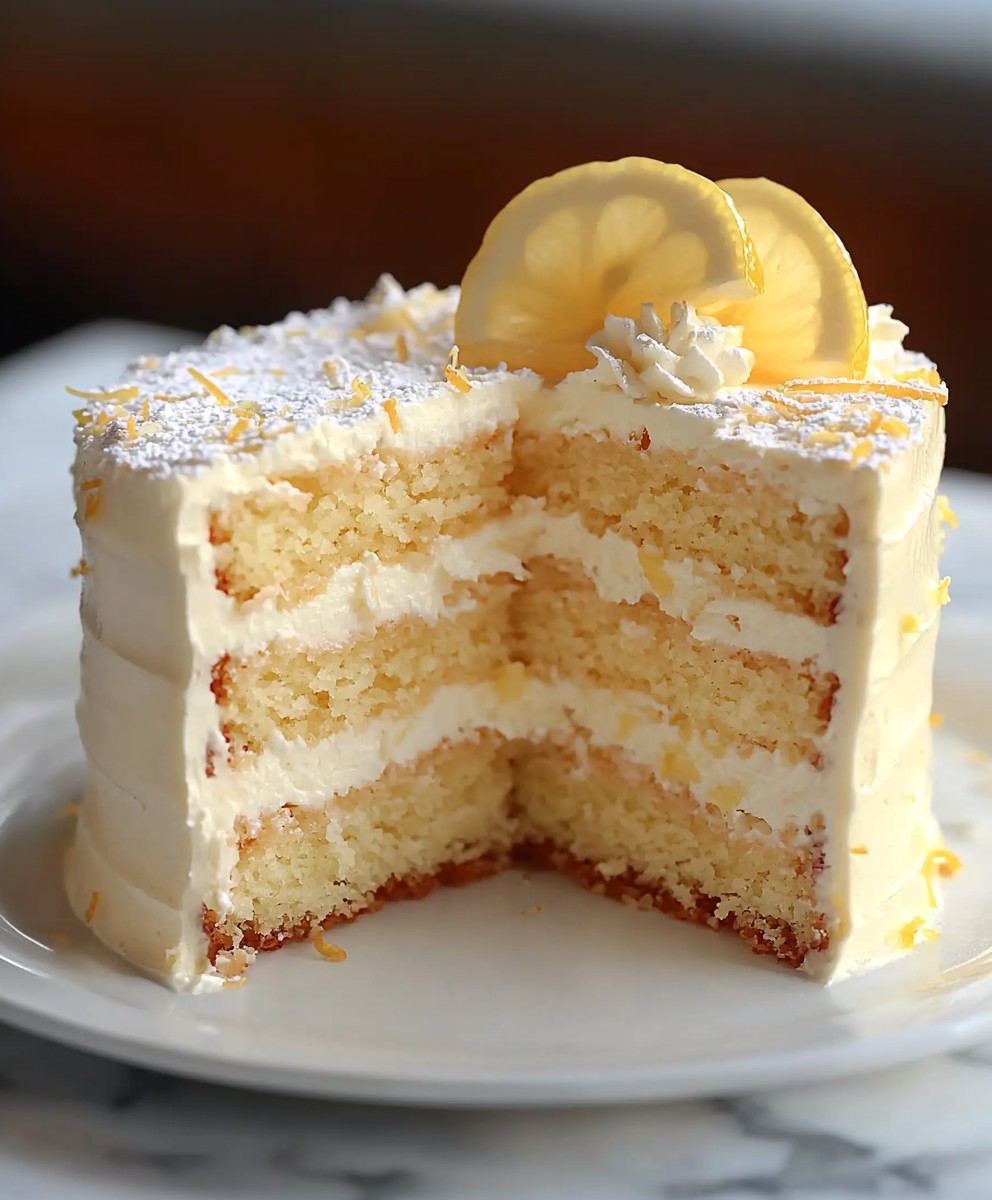 Italian Lemon Cream Cake