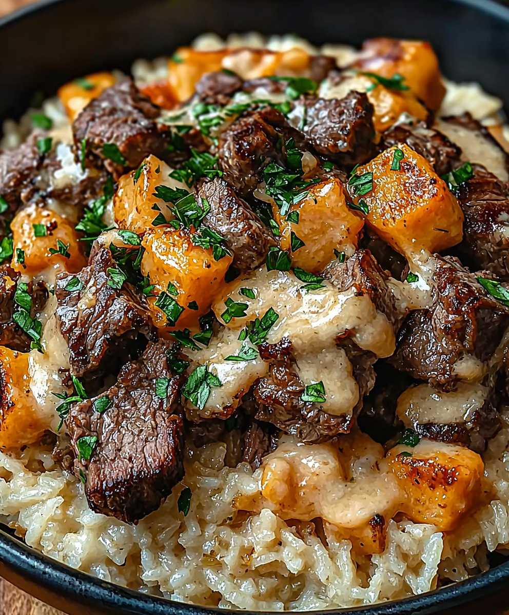 Cheesy Steak Rice