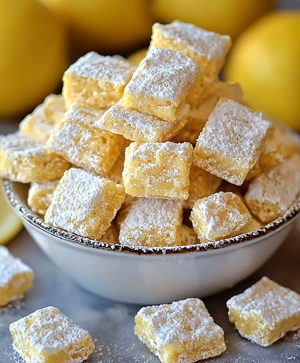 Lemonade Puppy Chow Snack