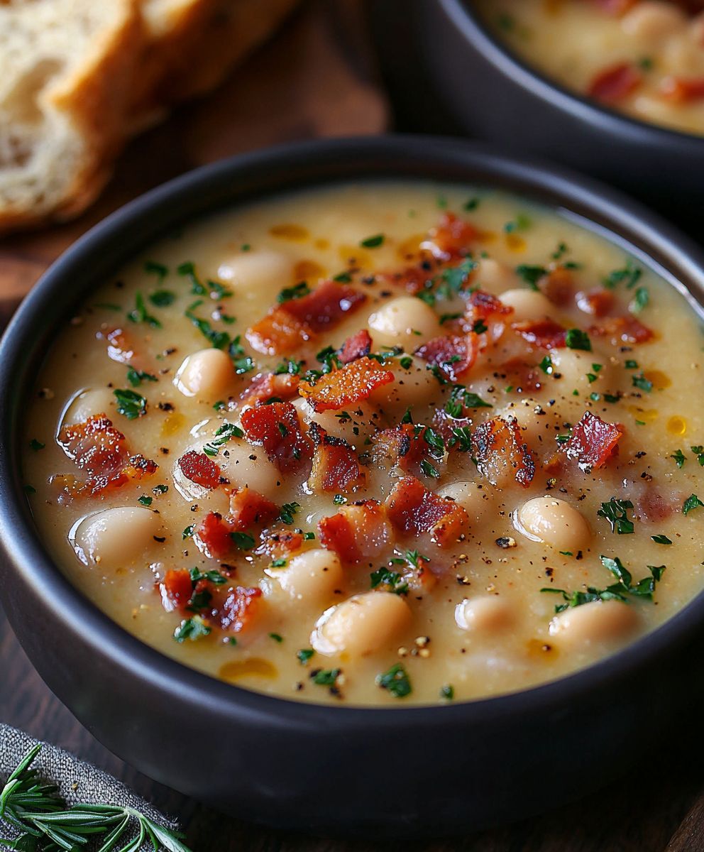 White Bean Soup Bacon