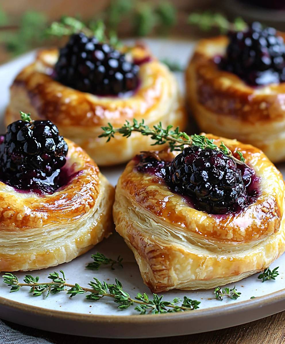 Blackberry Goat Cheese Pastry