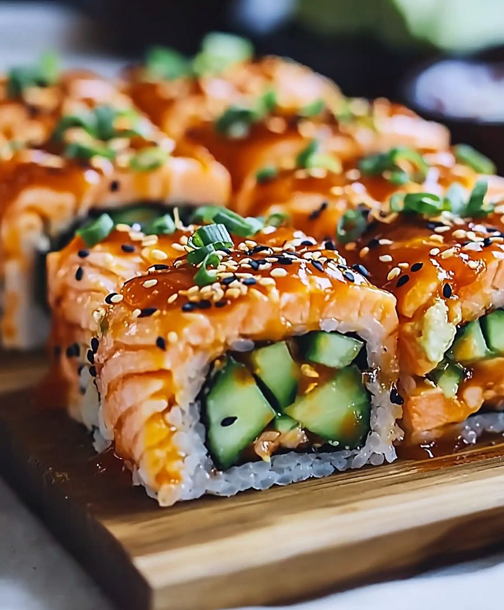 Spicy Salmon Sushi Bake