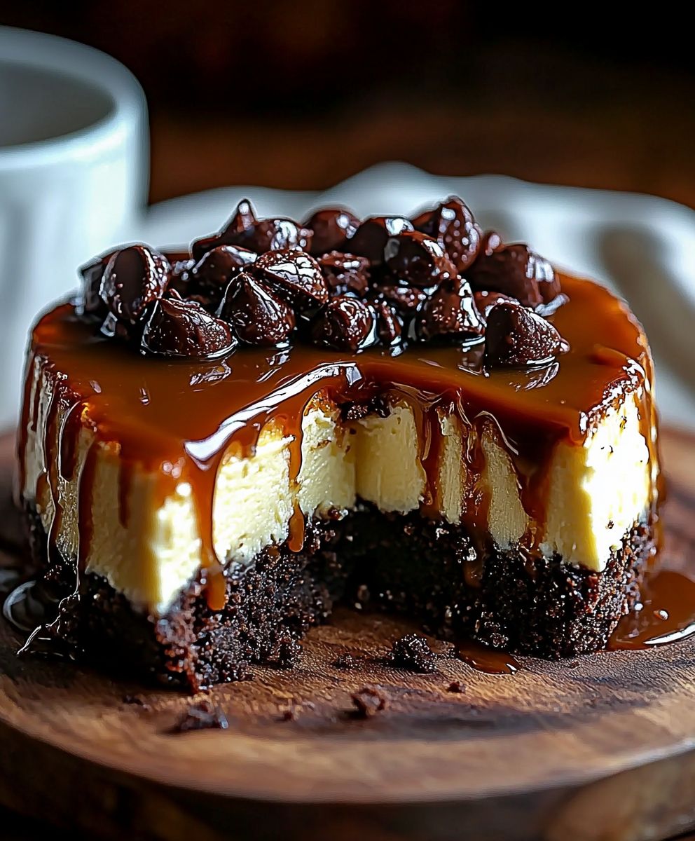 Caramel Brownie Cheesecake Dessert