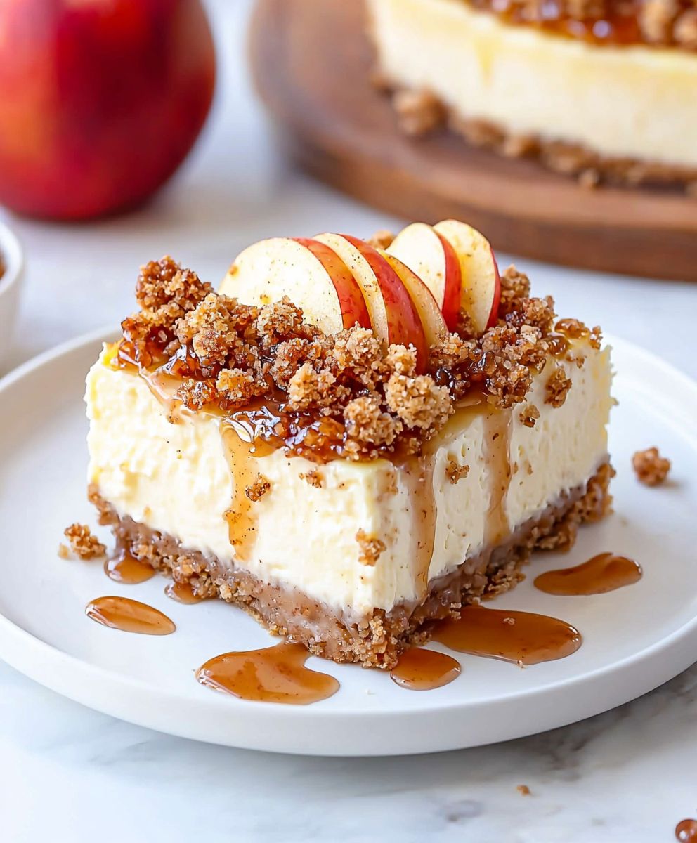 Apple Crisp Cheesecake Dessert