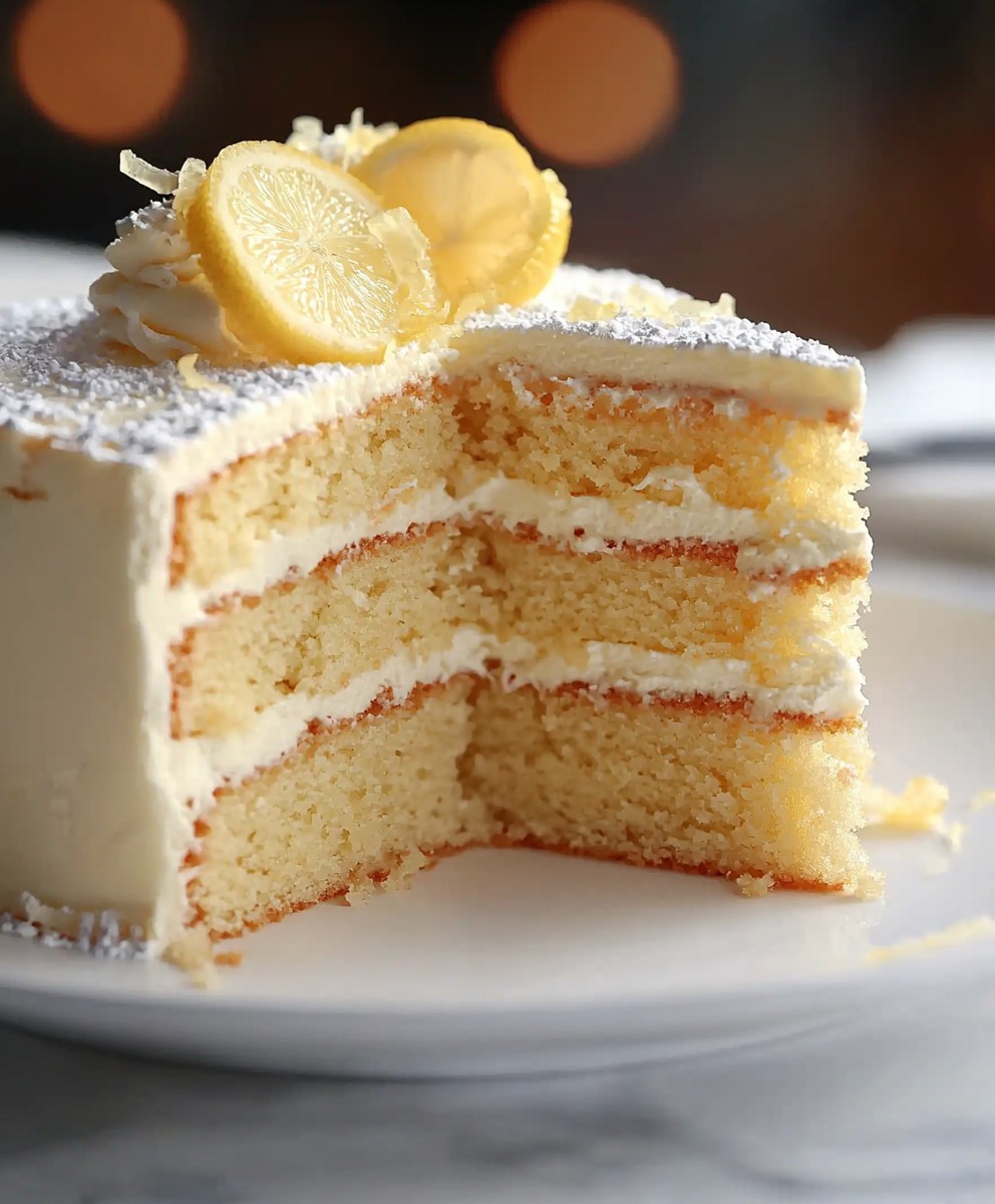 Italian Lemon Cream Cake