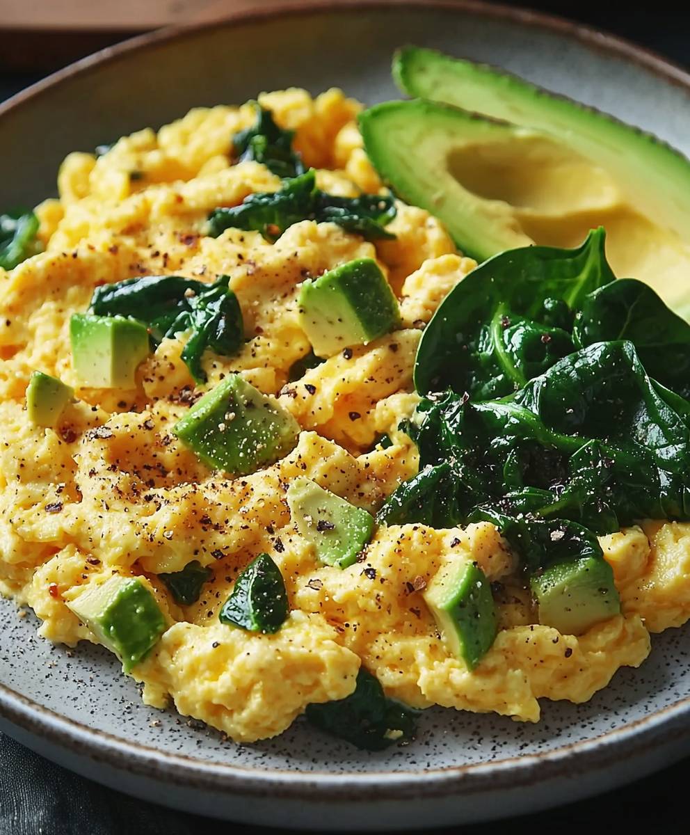 Scrambled Eggs with Spinach
