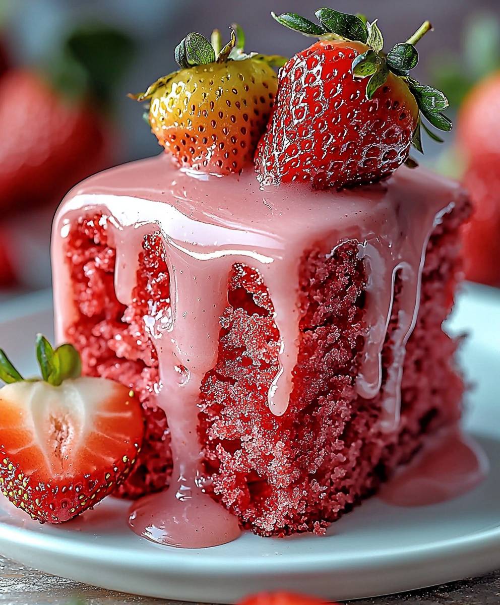Strawberry Swirl Cake