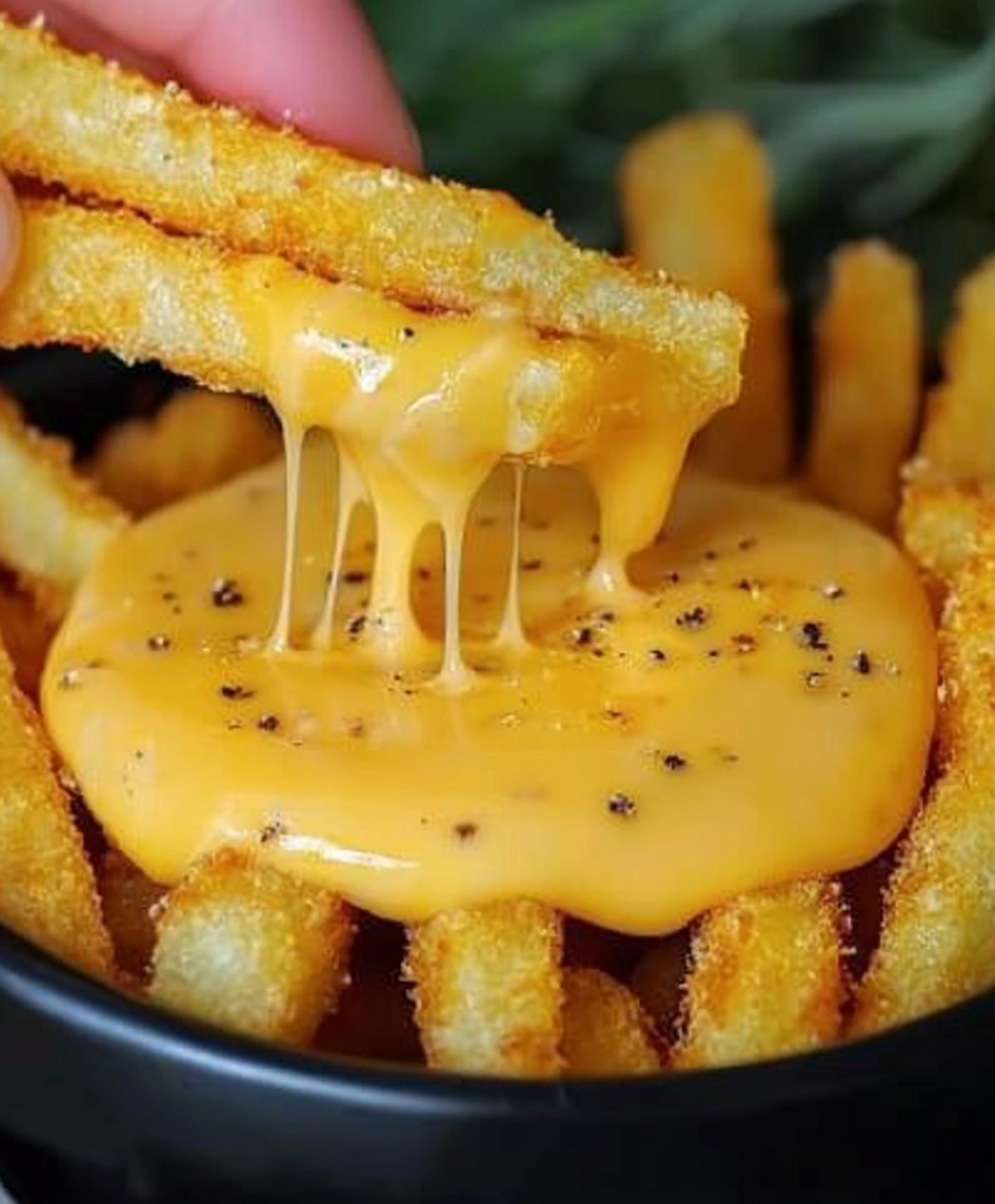 Cheese sauce fries