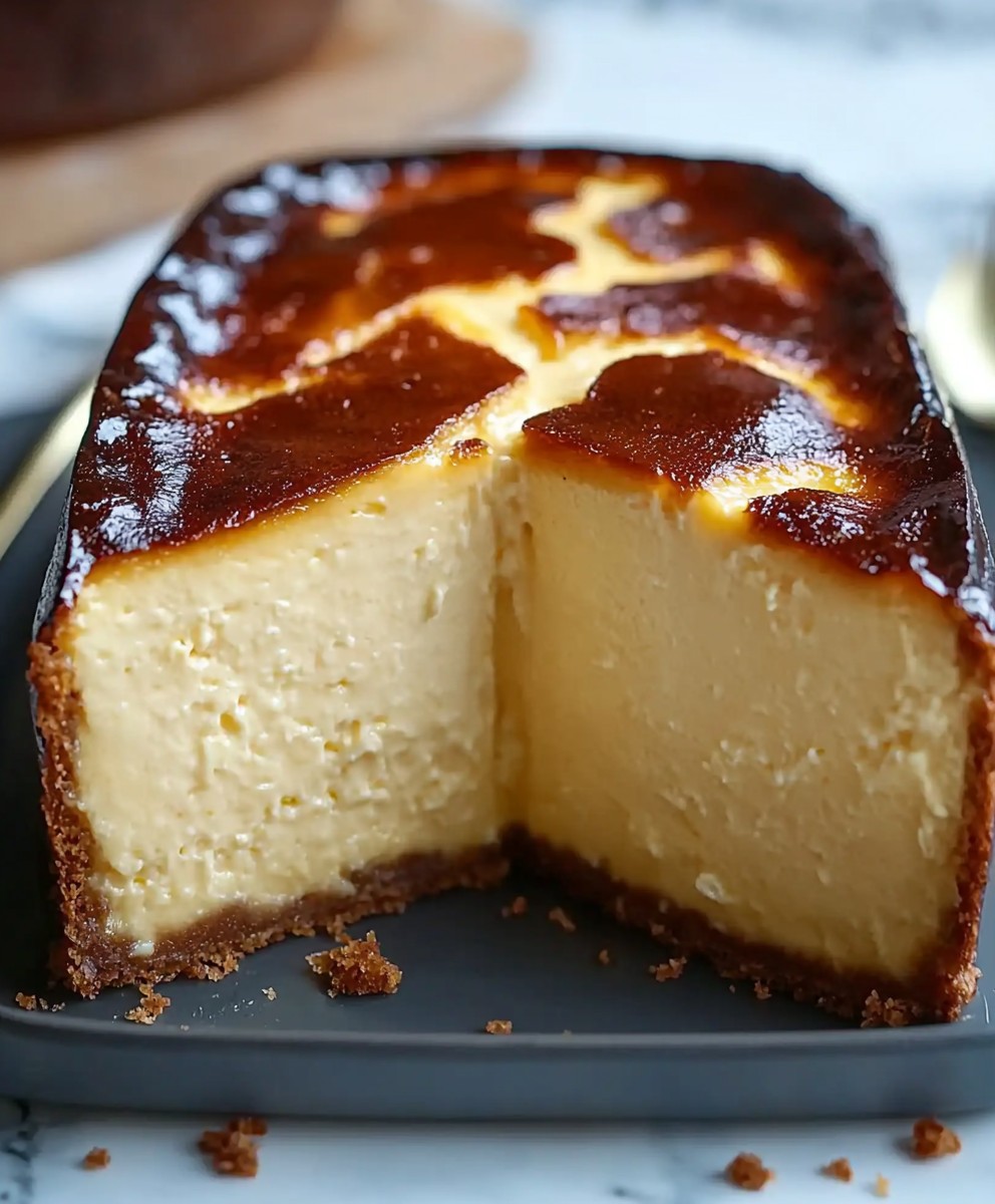 Basque cheesecake loaf pan
