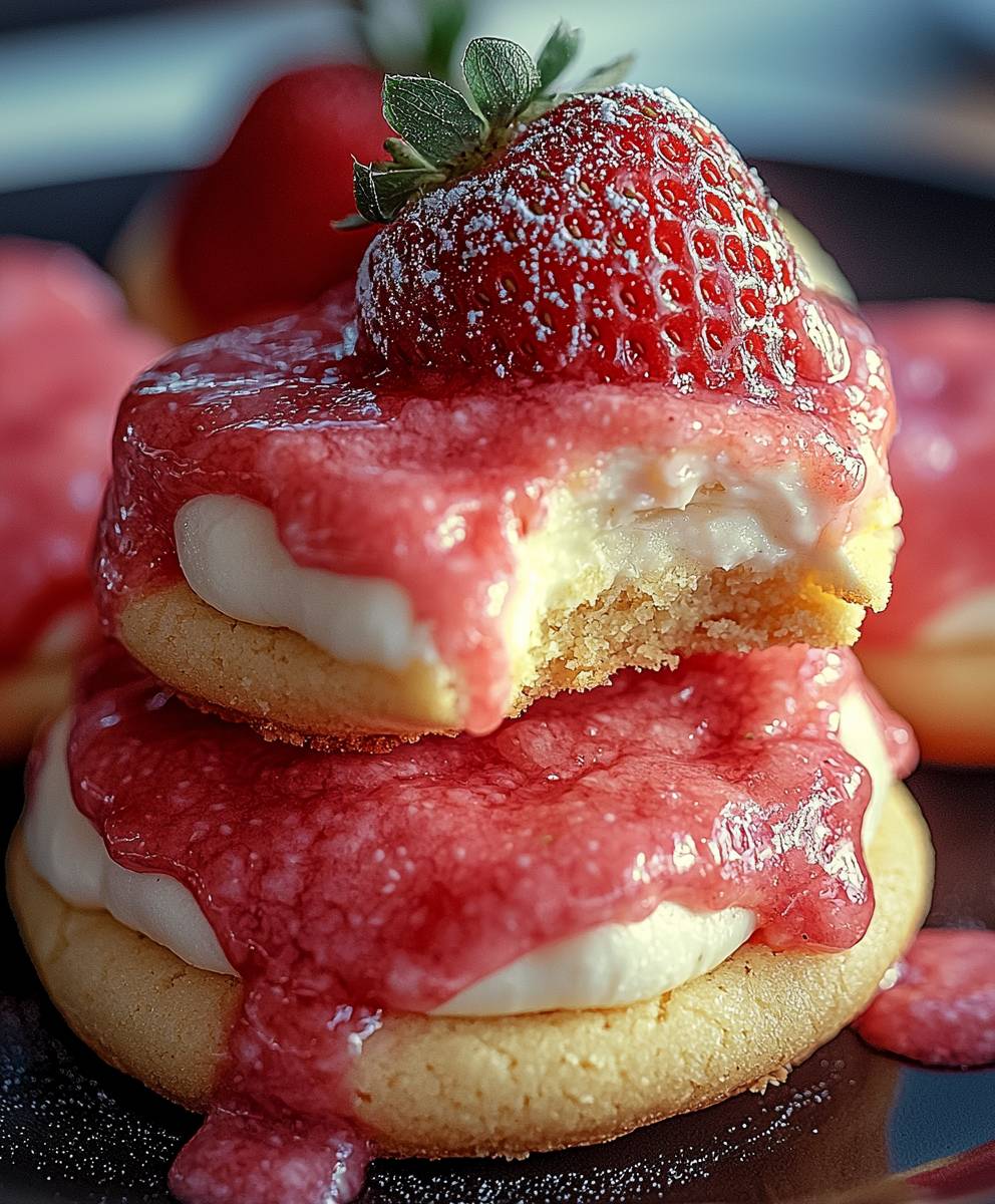 Strawberry Cheesecake Cookies