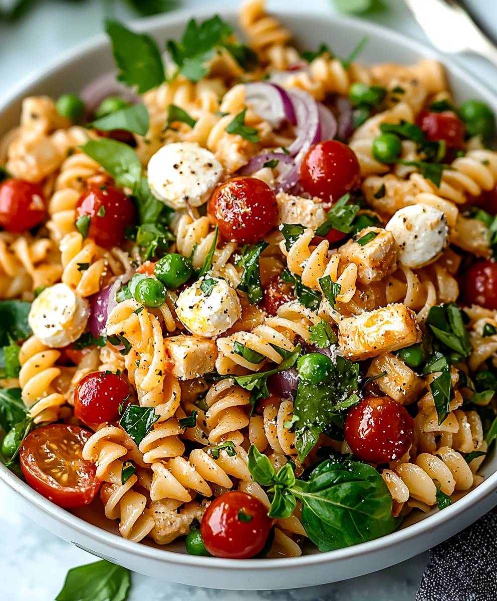 High Protein Pasta Salad