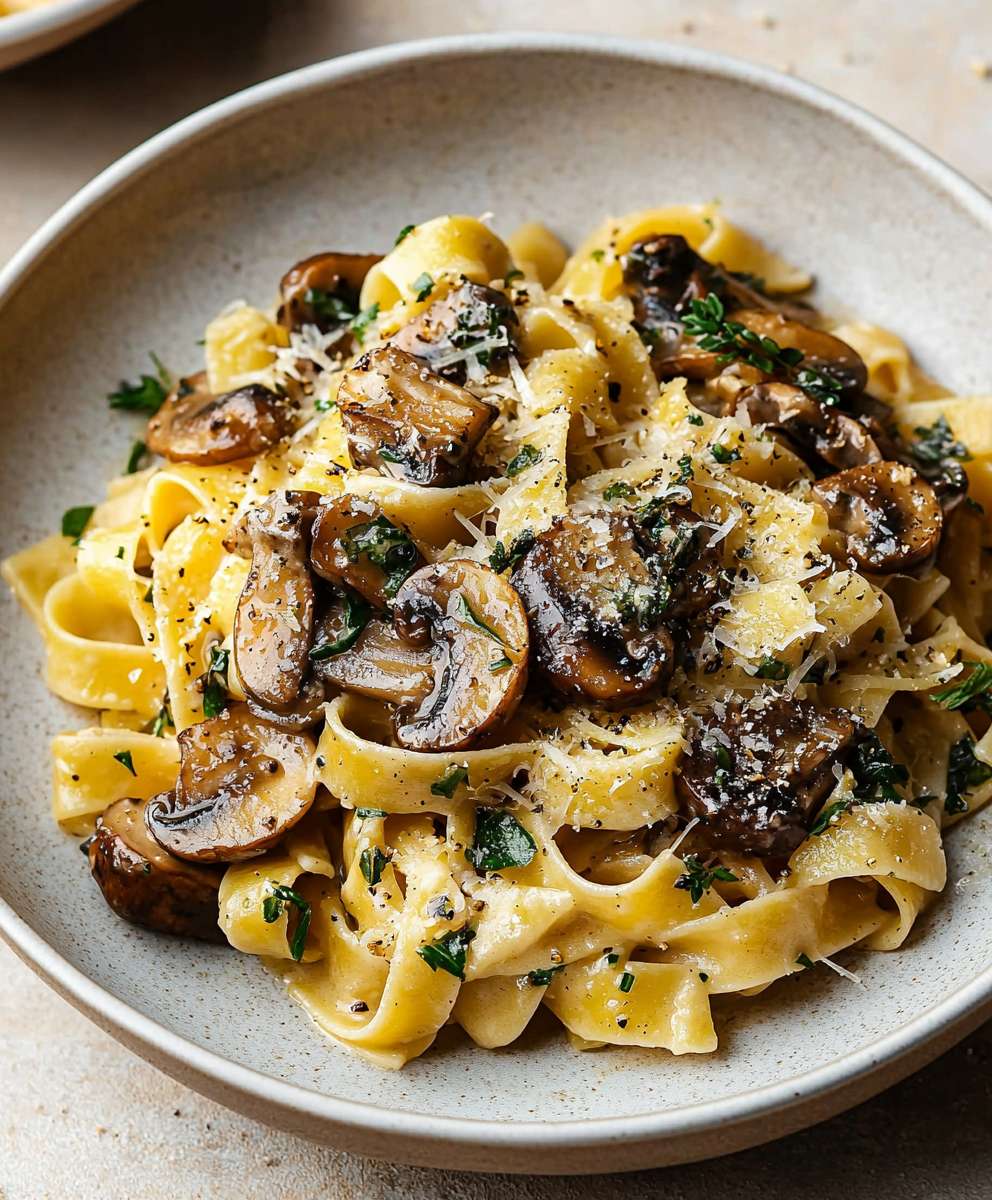 Garlic Mushroom Pasta