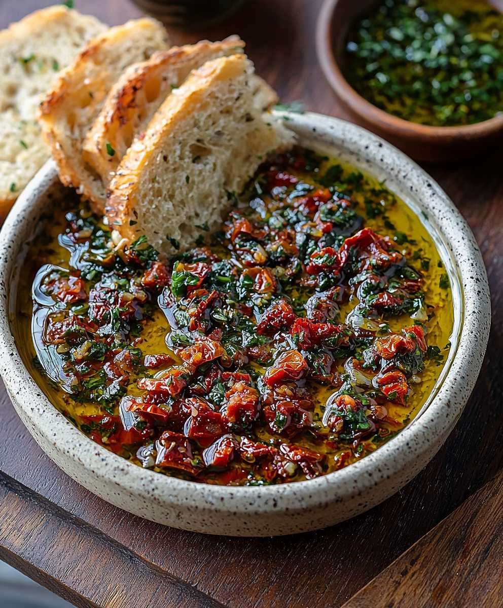 Tomato Olive Oil Bread Dip