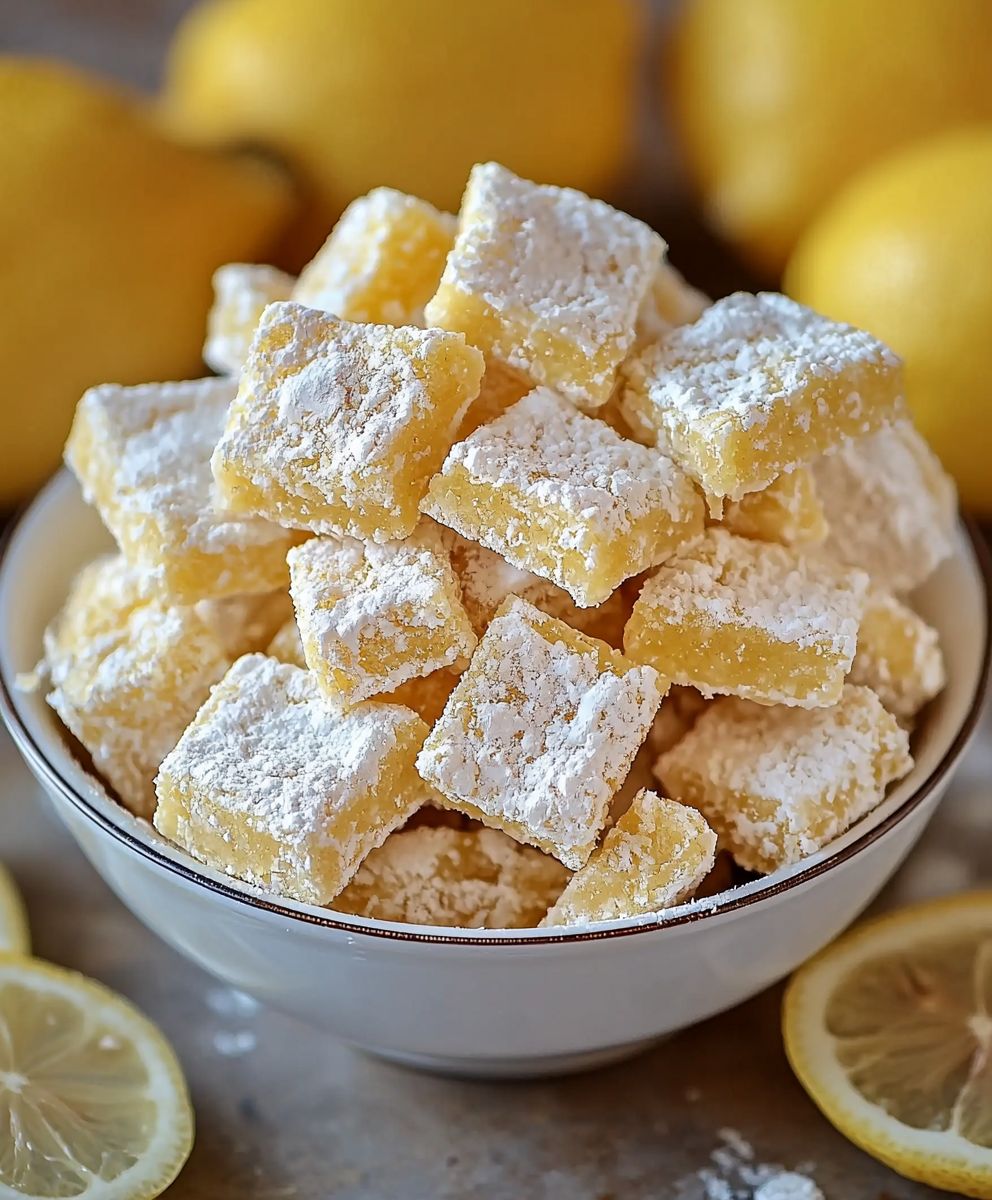 Lemonade Puppy Chow Snack