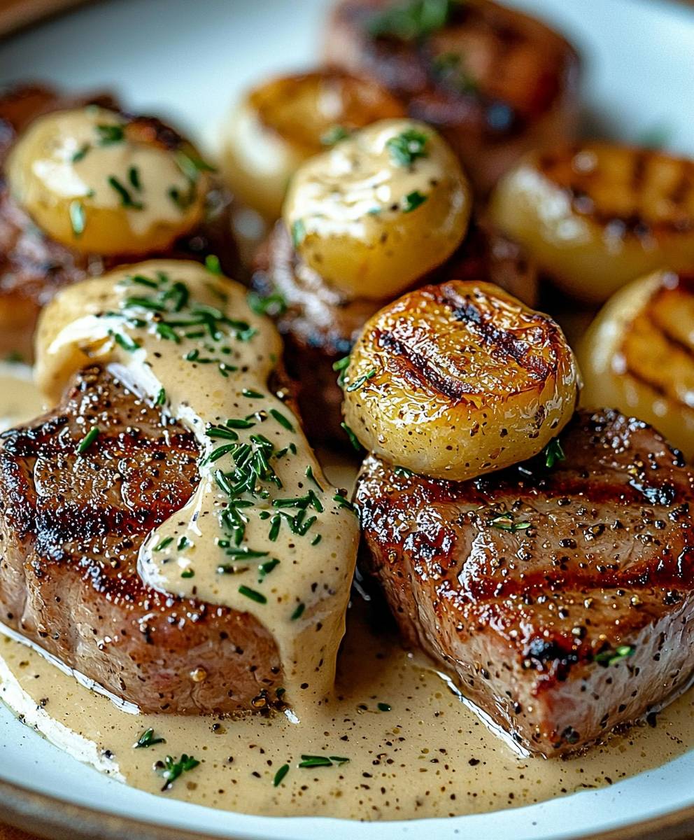 Pork tenderloin Dijon cream sauce